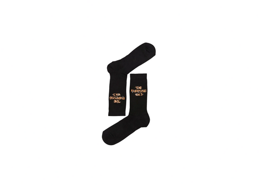 THE PURPOSE 3 LIMITED BLACK SOCKS